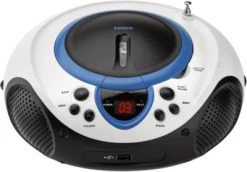 Lenco SCD-38 USB Blau - Boombox CD-/MP3-Player Mit Radio Und USB-Anschluss