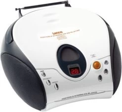 Lenco SCD-24 Weiss - Boombox CD-Player Mit Radio Und Kopfhöreranschluss