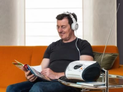 Lenco SCD-24 Weiss - Boombox CD-Player Mit Radio Und Kopfhöreranschluss – Bild 3