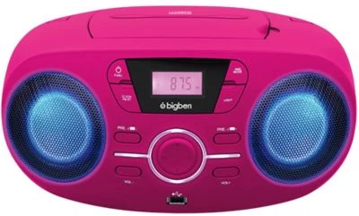 Bigben CD-Player Mit Radio CD61 (pink)