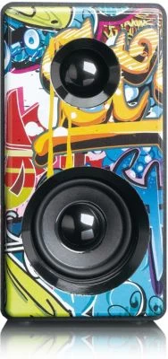 Lenco MC-020 Tags Grafitti Design - Micro-Hifi-Anlage Mit Radio, Bluetooth Und USB-Anschluß – Bild 4